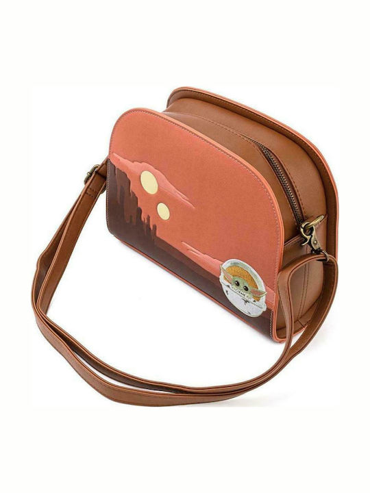 Loungefly X Mandalorian Child Craddle Scene Kinder Rucksack Umhängetasche Orange 24.1cmx8.25cmx17.7cmcm