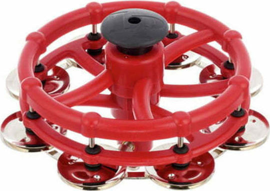 Latin Percussion Click Κόκκινο Πλαστικό Ντέφι Hi-Hat με Μονή Σειρά Ζίλιες