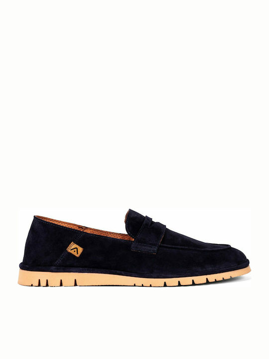 Ambitious Men's Suede Moccasins Blue 11372-1320AM