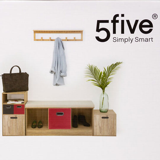 Mobilier de Intrare cu Dulap pentru Pantofi & Bancă Natural 105x34x49.5buc