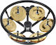 Meinl Professional Series Μαύρο Μεταλλικό Ντέφι Hi-Hat με Μονή Σειρά Ζίλιες