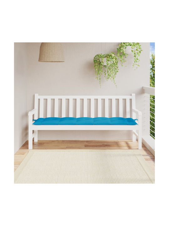 vidaXL Waterproof Garden Bench Cushion Blue 50x...