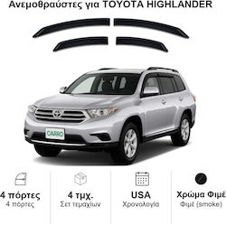 Heko Комплект Автомобилни Ветробрани Отпред И Отзад Тъмно Фиме За Тойота Високогорец 4 Бройки 29620