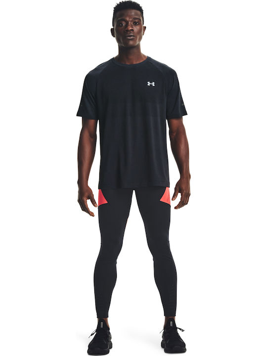 Under Armour Seamless Men's Athletic T-shirt Short Sleeve Black