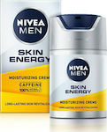 Nivea Energy Skin 100% Caffeine 24ωρη Ανδρική Κρέμα Προσώπου για Αντιγήρανση 50ml