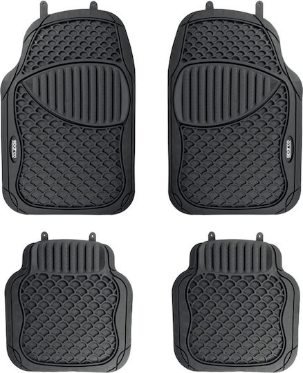 Sparco Σετ Μπροστινά και Πίσω Πατάκια Universal 4τμχ Τύπου Σκαφάκι Μαύρα