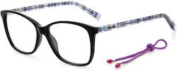 Missoni Damen Acetat Brillengestell Schwarz MMI...