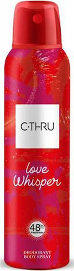 C-Thru Love Whisper Deodorant Körper Αποσμητικό 48h σε Spray 150ml