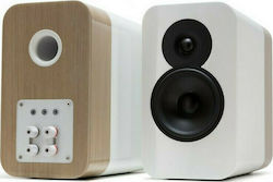 Q-Acoustics Concept 300 Pair of Hi-Fi Speakers Bookself 2 No of Drivers W35.5xD40xH20cm. White