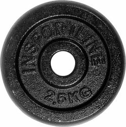 inSPORTline Castblack Метален Диск 1 x 2.5кг Ф30мм inSPORTline Castblack Метален Диск 1 x 2.5кг Ф30мм