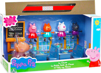 Paihnicolampadă Peppa Pig Classroom Playset pentru 3+ Ani Giochi Preziosi