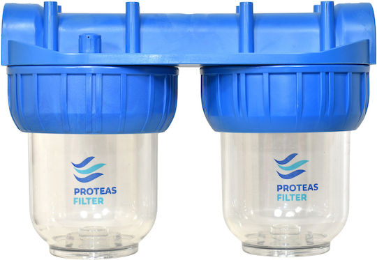 Proteas Filter Sistem De Filtrare A Apei Dublu Alimentare Centrală Diametru 3/4'' EW-021-0122