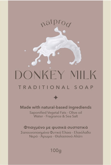 Natprod Traditional Soap with Donkey Milk & Olive Oil 100gr
