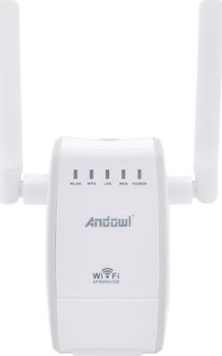 Andowl Q-A225 Extensor Wi-Fi Bandă unică (2.4GHz) 300Mbps cu 2 Porturi Ethernet