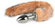 Easytoys Fox Tail Anal Plug No.7 Silver / Brown 6.8cm