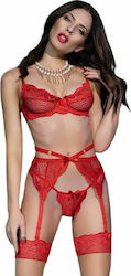 Chilirose Sexy Dessous-Set Mit Spitze & Straps ...