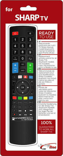 Jolly Line Συμβατό Τηλεχειριστήριο Remote Control Smart για Τηλεοράσεις Sharp