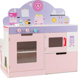 Costway Kids Kitchen Παιδική Κουζίνα - Εστιατόριο made of Wood for 3+ Years Old