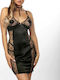 Anais Apparel Sommer Damen Nachthemd Schwarz Spirit & String