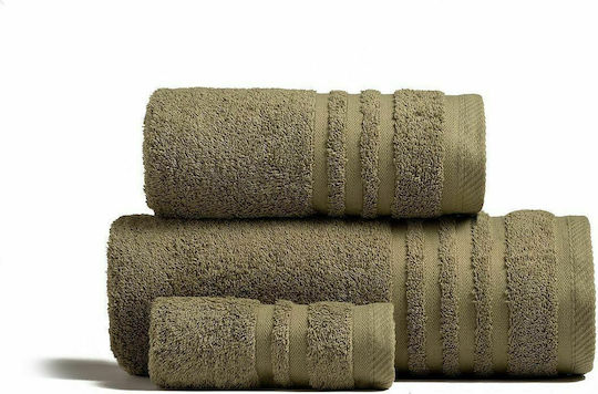 Melinen 3-tlg. Set Badetücher Premio Olive Gewicht 600gr/m²