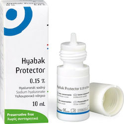 Thea Pharma Hellas Hyabak Protector 0.15% Dry Eye Drops with Hyaluronic Acid 10ml