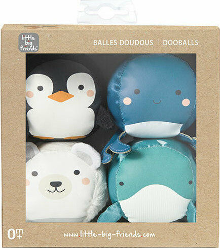 Baby to Love Μπάλα Dooballs Set από Ύφασμα για Νεογέννητα