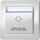 Artion Systems Recessed Wall Card Switch Commands with Frame White