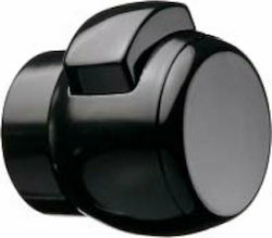 Meroni Serrature Knob Lock Black with Button Hotel Use