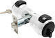 Meroni Serrature Knob Lock White with Button & Key Hotel Use