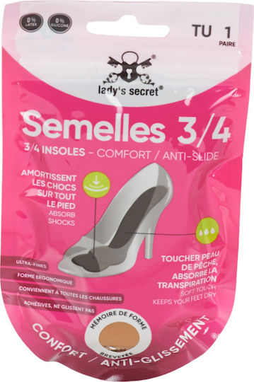 Lady's Secret 3/4 Insoles Ανατομικοί Πάτοι Обувки за Токчета 2бр