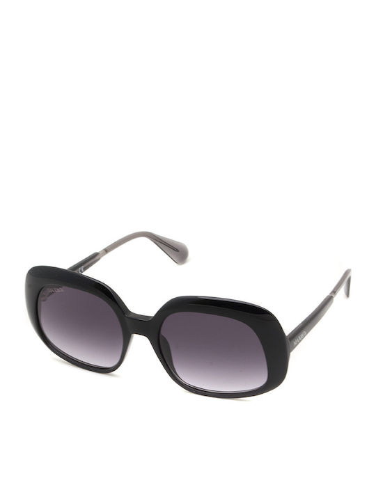 Max & Co Women's Sunglasses with Black Plastic Frame and Black Gradient Lens MO0018 01B