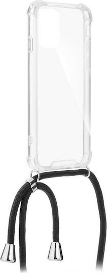 Forcell Cord Back Cover Σιλικόνης με Λουράκι Διάφανο (Galaxy A52 / A52s)