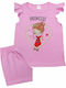 Minerva Kinder Schlafanzug Sommerlich Rosa Pearl Princess