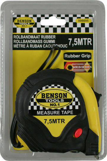 Benson No.1 Banda de măsurat cu resetare automată 25mm x 7.5m