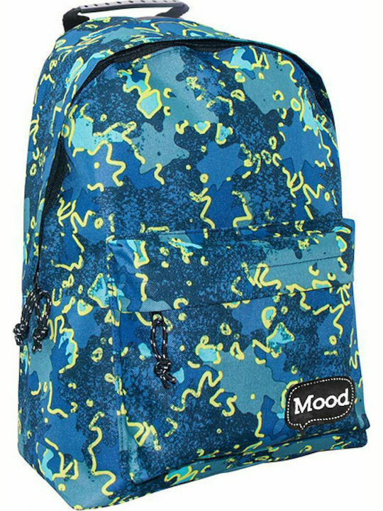 Mood Mood Sigma Blue-Yellow School Bag Backpack Junior High-High School in Blue color 20lt