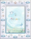 Slevori mit Wolken Sternchen Kinder Fotorahmen Silber Silicon 9x13cm