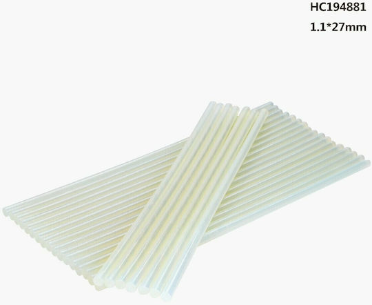Finder Ράβδοι Σιλικόνης Glue Sticks Heißkleber Transparent 11mm 38Stück