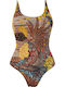 BP4035 Badeanzug Blumen Zulu