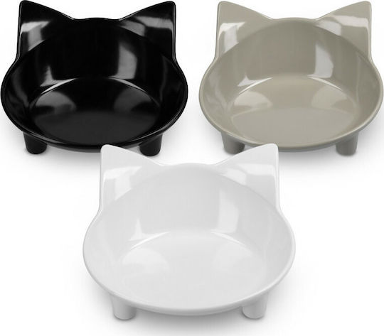 Navaris Bol Plastic De Mâncare Și Apă Pentru Câine Și Pisică 14.5 Cm 3 Bucăți