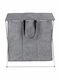 Wenko Trio Top Laundry Basket Fabric 57x38x57cm Gray