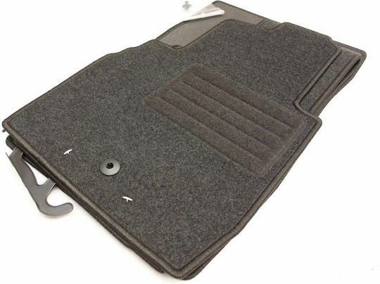 Petex Set Front and Back Car Mats 4 Pieces for Mercedes-Benz SLK 1996-2004 Black / Gray