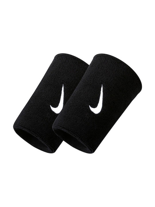 Nike Swoosh Doublewide Athletic Wristbands Black