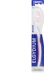 Elgydium Basic Οδοντόβουρτσα Medium Ροζ