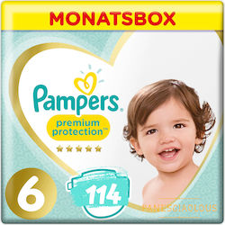 Pampers Tape Diapers Premium Protection No. 6 for 13+ kgkg 114pcs