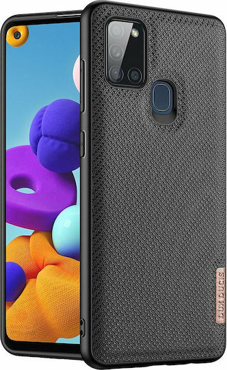 Dux Ducis Fino Back Cover Silicon / Tesatura Negru (Galaxy A21s)