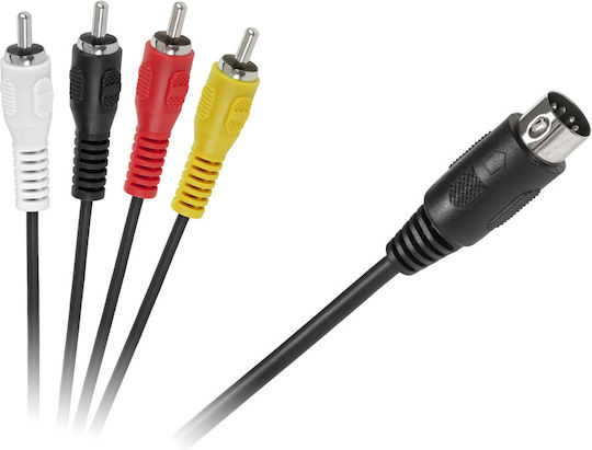 Inne DM-2796-1.8 Конвертор DIN мъжки към RCA мъжки