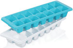 Viosarp Plastic Ice Cube Tray 14 Slots Multicolour Μ-259 2pcs