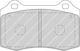 Ferodo Σετ Τακάκια Εμπρός 4τμχ για Peugeot 208 Seat Cordoba / Ibiza