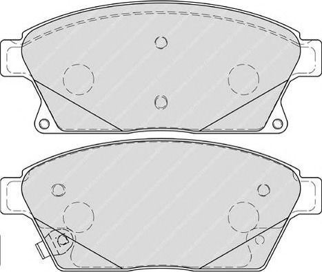 Ferodo Σετ Τακάκια Εμπρός 4τμχ για Chevrolet Cruze / Trax Opel Astra / Mokka / Zafira