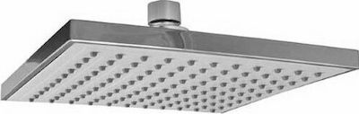 Karag Brass Square Showerhead Silver 20x20cm Squerto